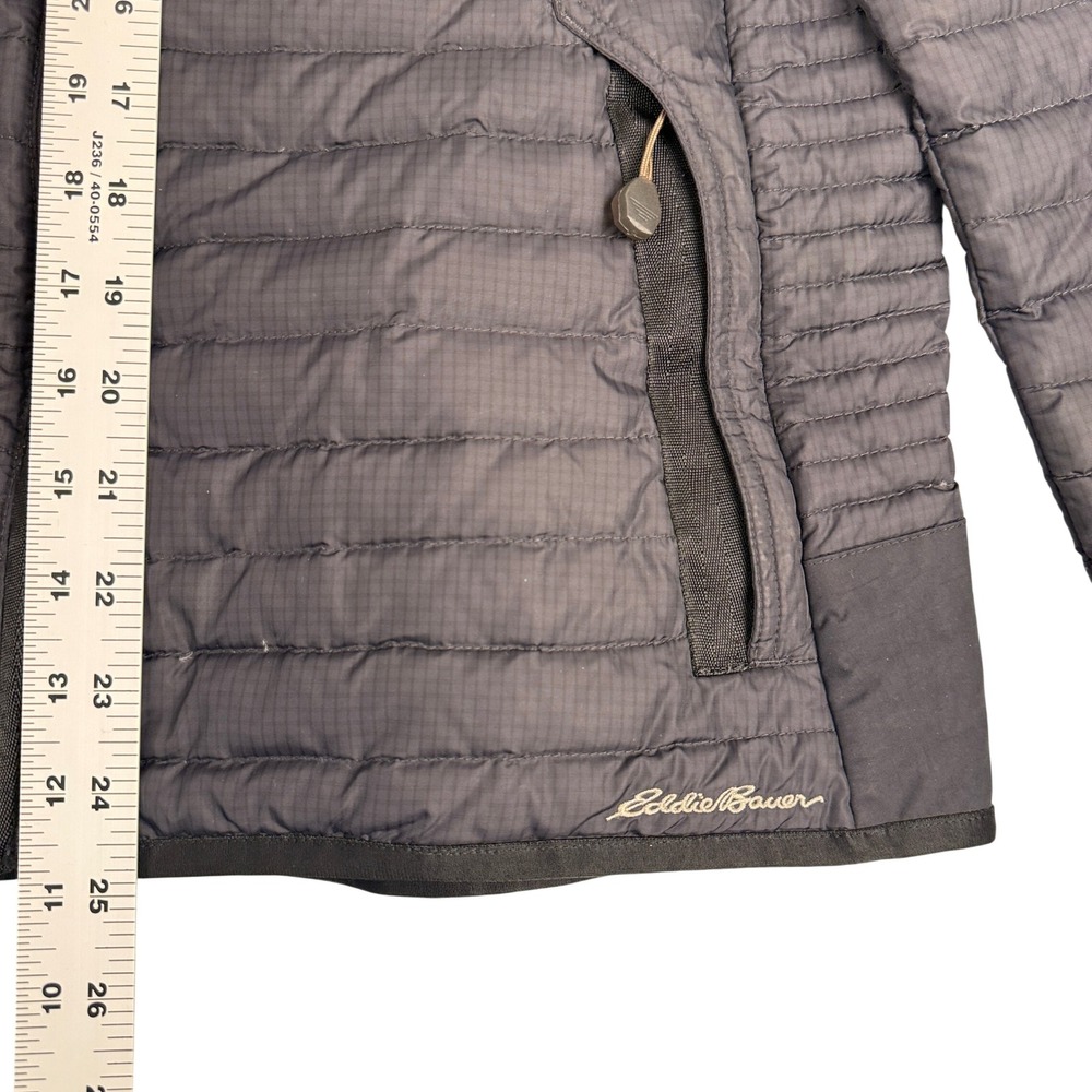 Eddie Bauer Sportshop StormDown 700 Puffer Jacket Womens Medium Black Gray - Picture 5 of 10